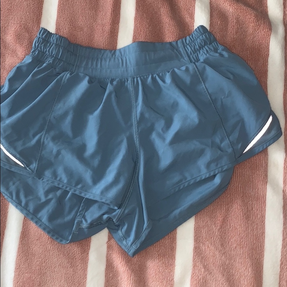 Light Blue Lululemon Hotty Hot Short ll 2.5"